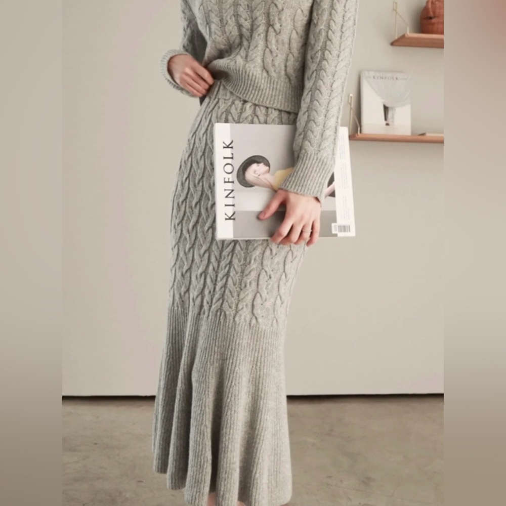 🏆HOST PICK🏆 New cable knit maxi skirt